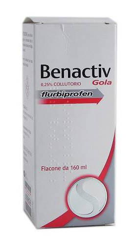 BENACTIV GOLA 0,25% COLLUTORIO FLACONE 160 ML